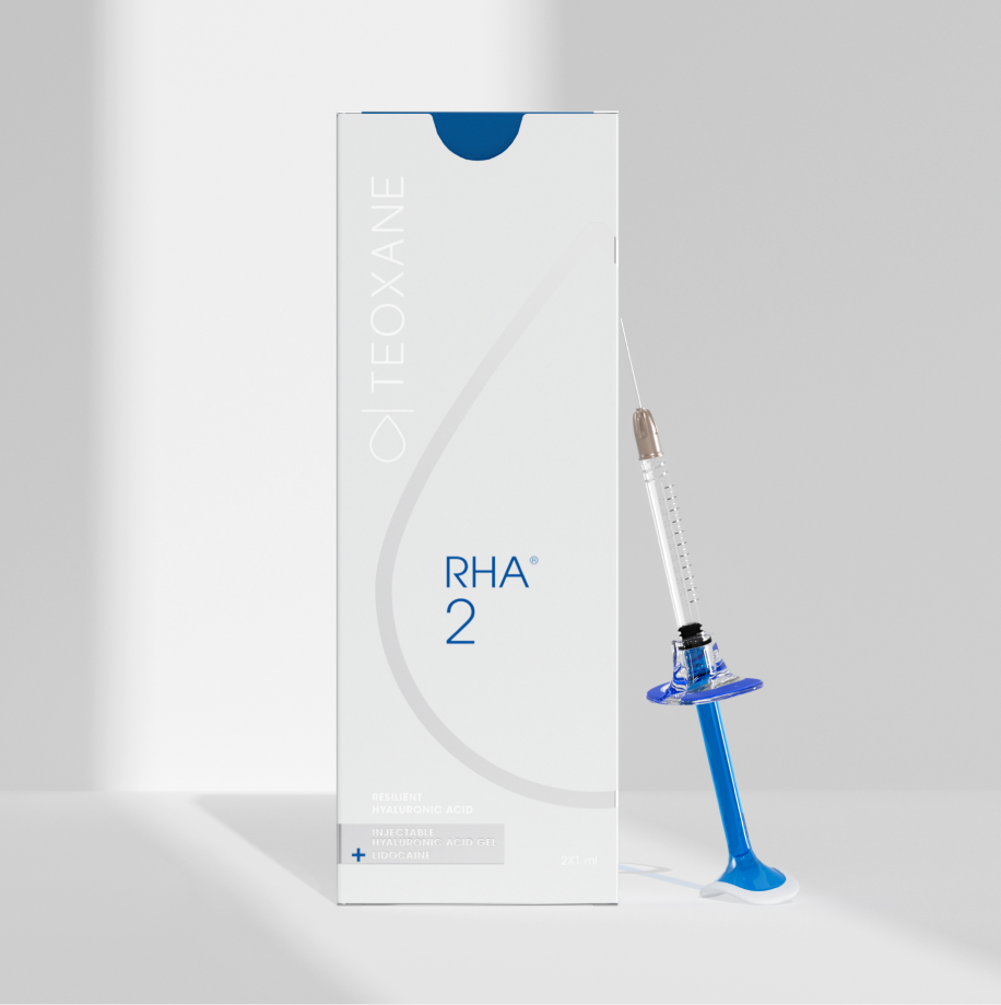 RHA 2 packaging with syringe displayed